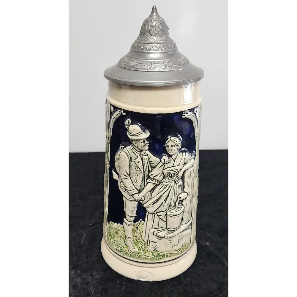 Vintage Beer Stein w Lid #480 Made in Germany